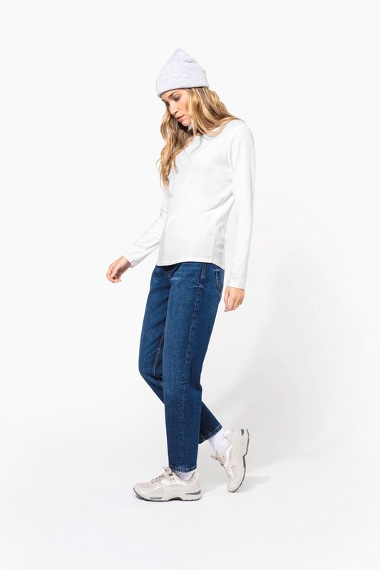 T-shirt col rond manches longues femme – Image 11
