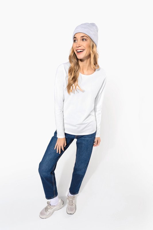 T-shirt col rond manches longues femme – Image 12