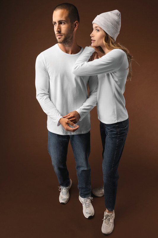 T-shirt col rond manches longues femme – Image 13