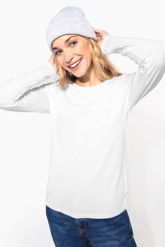 T-shirt col rond manches longues femme – Image 8