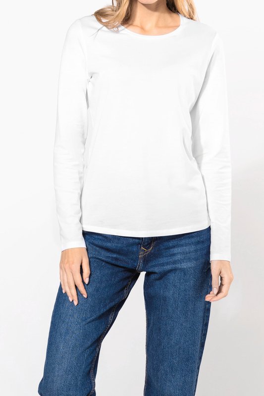 T-shirt col rond manches longues femme – Image 14