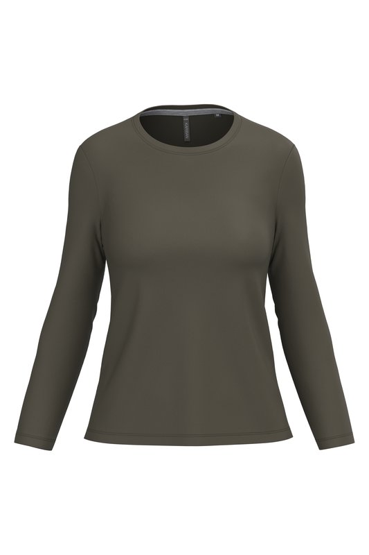 T-shirt col rond manches longues femme – Image 23