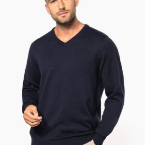 Pull col V homme