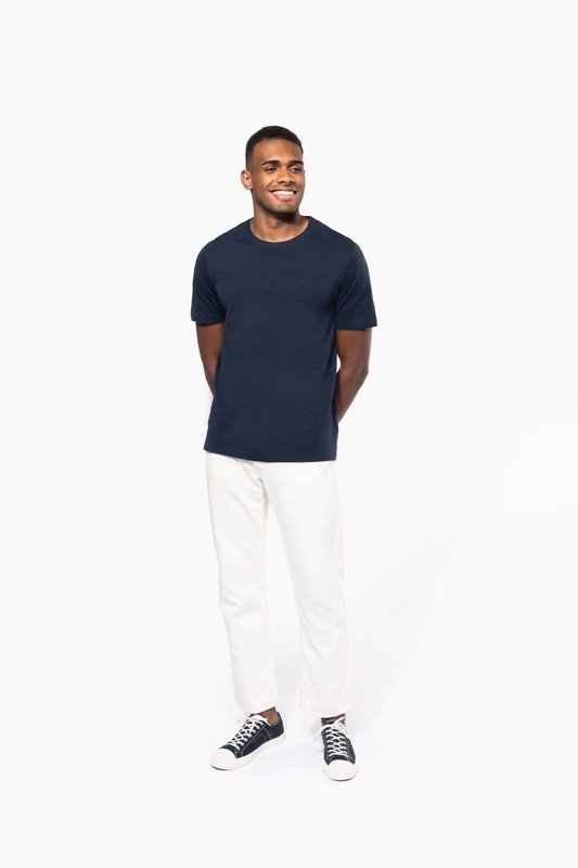 T-shirt slub écoresponsable col rond manches courtes homme – Image 5