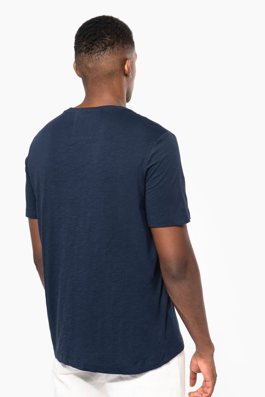 T-shirt slub écoresponsable col rond manches courtes homme – Image 3