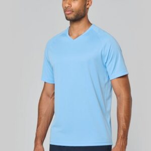 T-shirt de sport manches courtes col v homme