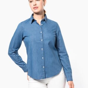 Chemise denim femme