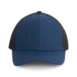 Bleu marine clair chiné / Gris foncé