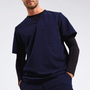 Tunique stretch manches courtes homme