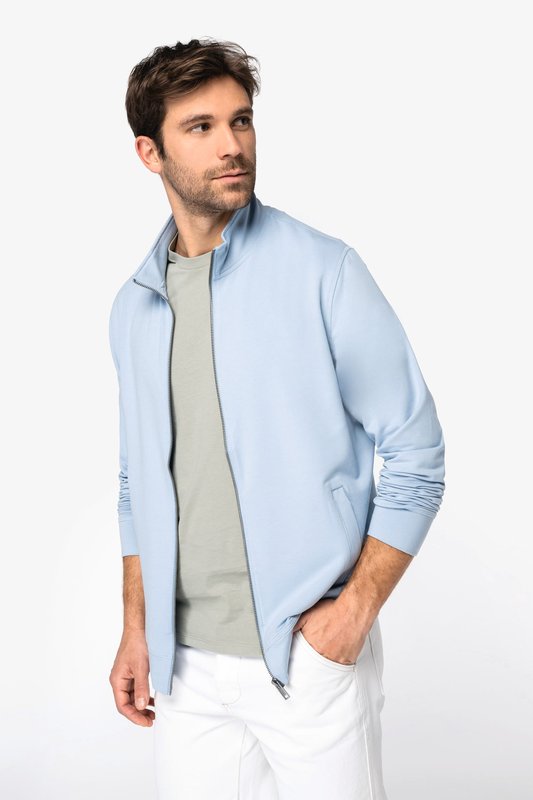 Sweat-shirt écoresponsable zippé en modal homme