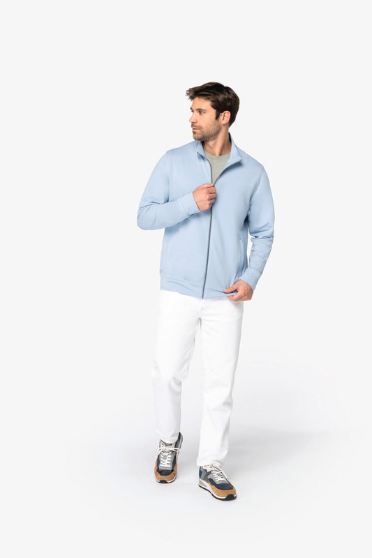 Sweat-shirt écoresponsable zippé en modal homme – Image 3
