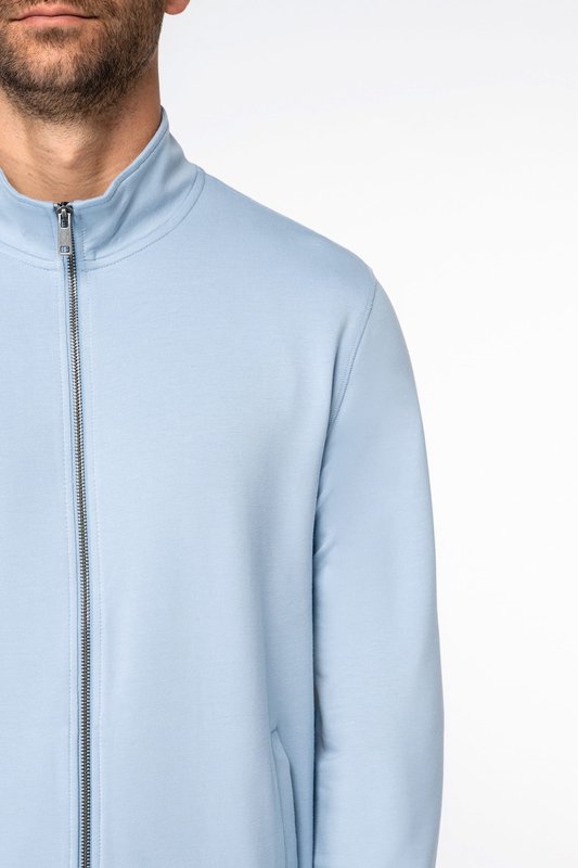 Sweat-shirt écoresponsable zippé en modal homme – Image 6