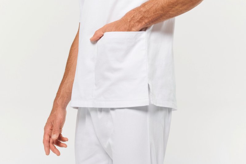 Tunique coton manches courtes unisexe – Image 14