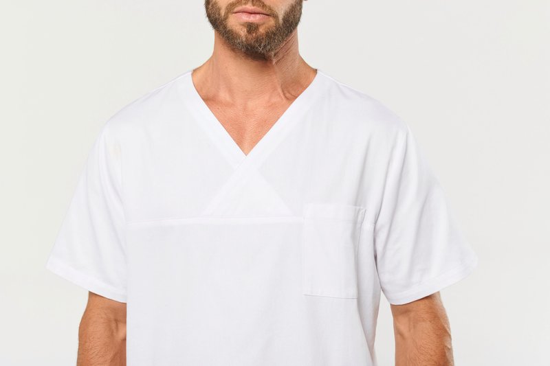 Tunique coton manches courtes unisexe – Image 13