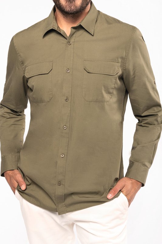 Chemise safari manches longues homme – Image 14