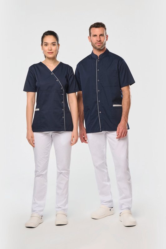 Blouse polycoton avec boutons-pression femme – Image 9