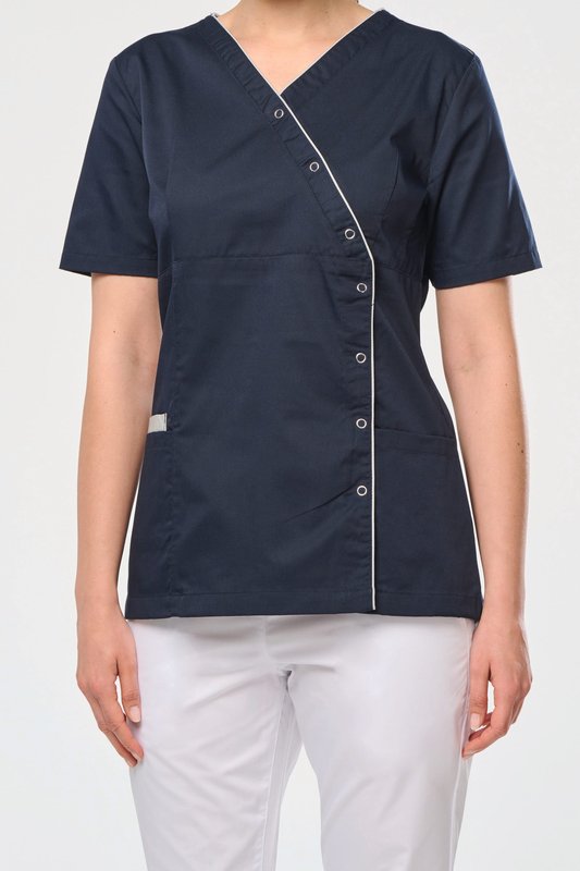 Blouse polycoton avec boutons-pression femme – Image 13