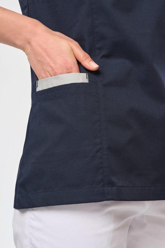 Blouse polycoton avec boutons-pression femme – Image 8