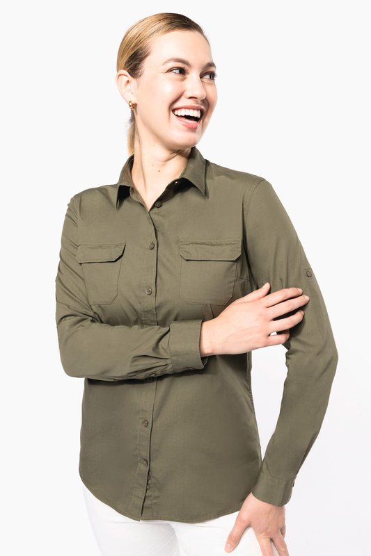 Chemise safari manches longues femme – Image 4