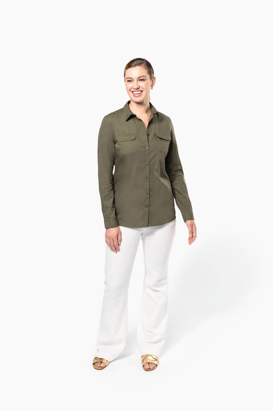 Chemise safari manches longues femme – Image 5