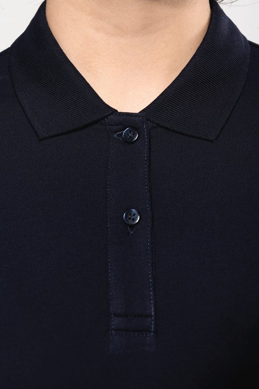 Polo Supima® manches longues femme