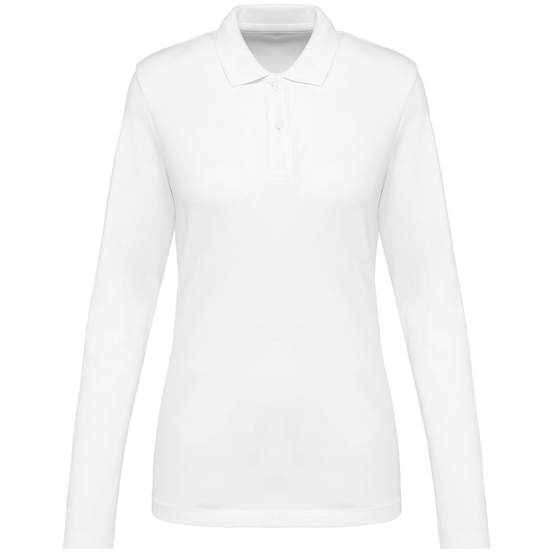 Polo Supima® manches longues femme – Image 8