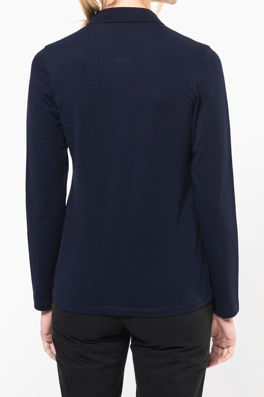 Polo Supima® manches longues femme – Image 5