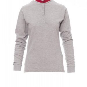 LONG NATION LADY MELANGE - Polo femme cintré