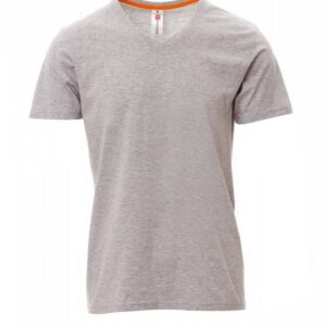 V-NECK MELANGE - Tee-shirt