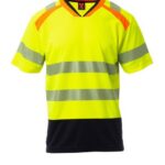 JAUNE FLUO/BLEU MARINE