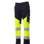 JAUNE FLUO/BLEU MARINE