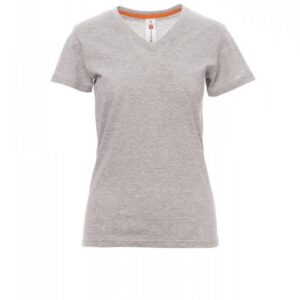 V-NECK LADY MELANGE - Tee-shirt cintré