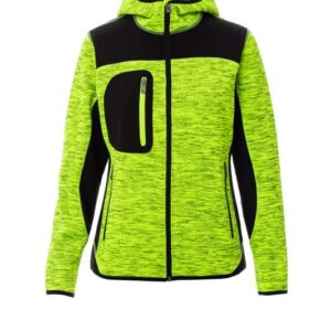 TRIP LADY - Tricot technique avec inserts en soft-shell noirs