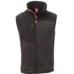 GRIS ACIER CHINÉ/NOIR-ORANGE FLUO