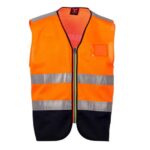 ORANGE FLUO/BLEU MARINE