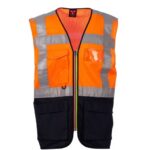 ORANGE FLUO/BLEU MARINE
