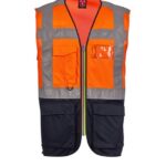 ORANGE FLUO/BLEU MARINE