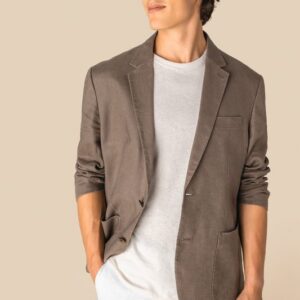 Blazer délavé en lin homme