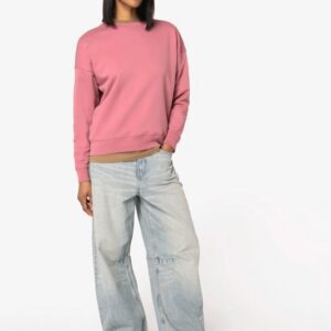 Sweat-shirt écoresponsable à col rond à épaules tombantes femme