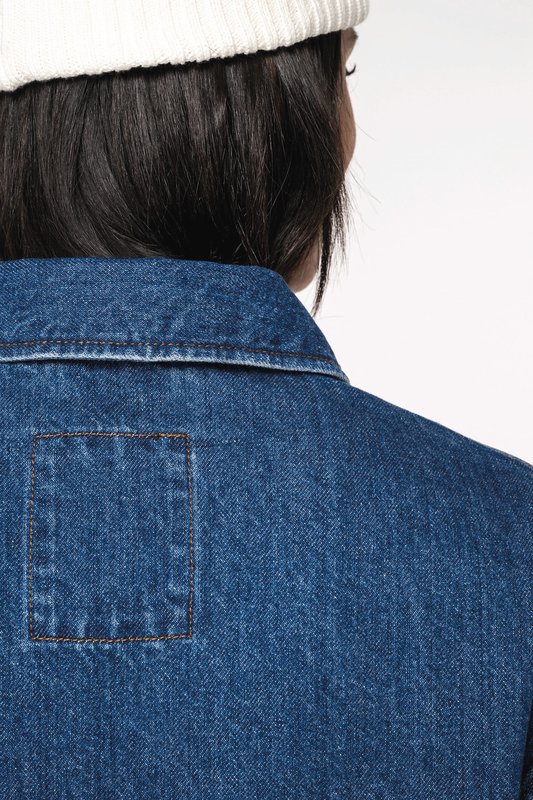 Veste en jean écoresponsable à épaules tombantes unisexe – Image 9