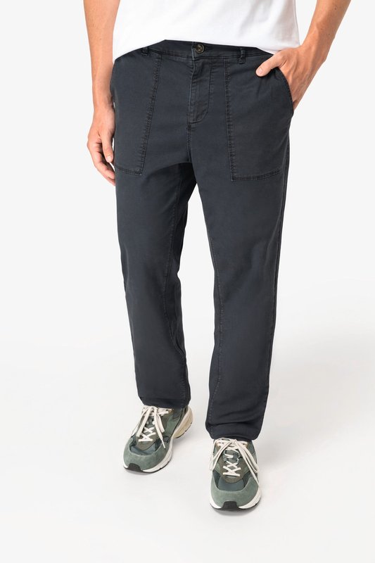 Pantalon utility écoresponsable délavé homme