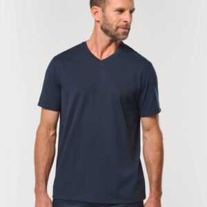 T-shirt écoresponsable col V antibactérien homme