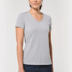T-shirt écoresponsable col V antibactérien femme