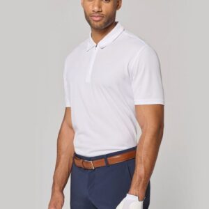 Polo de sport col 1/4 zip homme