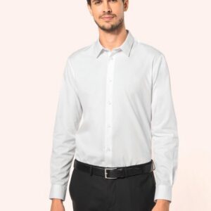 Chemise popeline en coton Supima® homme