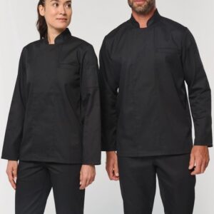 Veste de cuisine écoresponsable manches longues unisexe