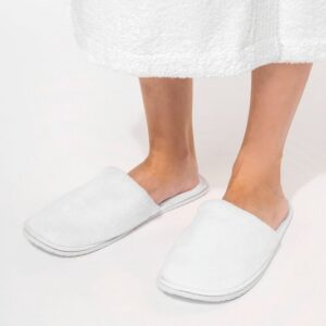 Chaussons en tissu éponge unisexe