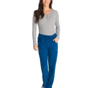 Pantalon à taille mi-haute avec cordon de serrage pour femme