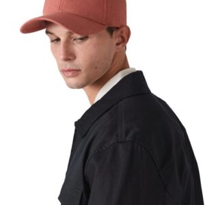 Casquette 6 panneaux en coton recyclé