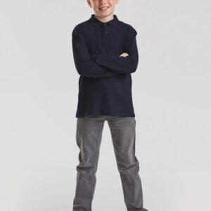 Polo enfant 65/35 manches longues